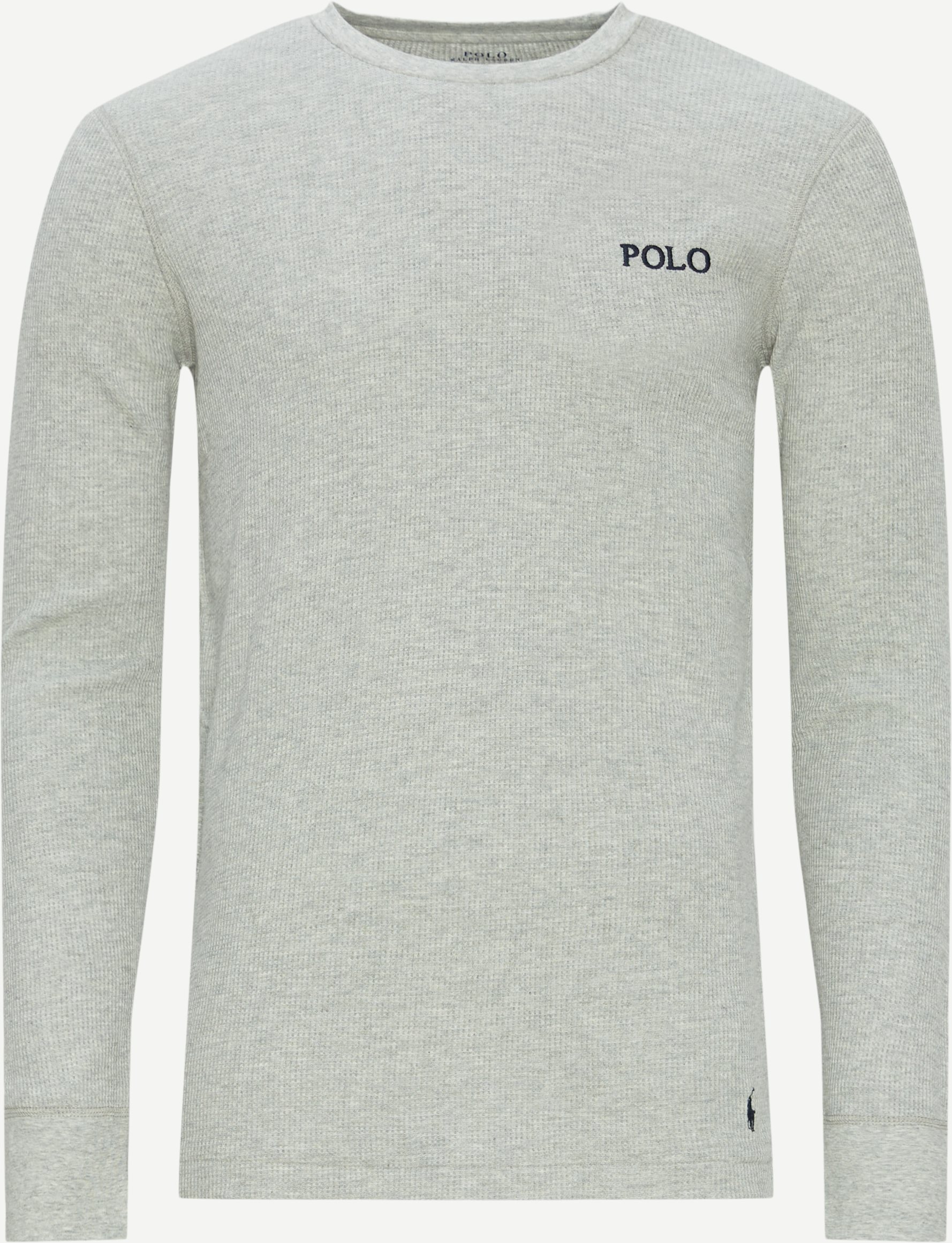 Polo Ralph Lauren T-shirts 714899615 LS CREW SLEEP TOP Grå