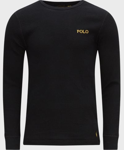 Polo Ralph Lauren T-shirts 714899615 LS CREW SLEEP TOP Sort