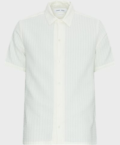 Samsøe Samsøe Kortærmede skjorter AVAN JX SHIRT 14698 Hvid