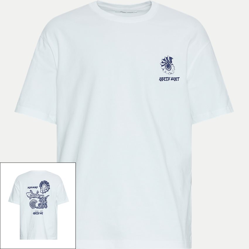 Samsøe Samsøe T-shirts SAWIND UNI FOSSIL T-SHIRT 11725 WHITE