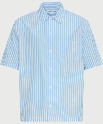 Samsøe Samsøe Kortärmade skjortor SAAYO P SHIRT 15139 Blå