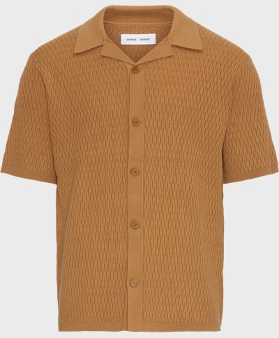 Samsøe Samsøe Short-sleeved shirts SAGABIN SS SHIRT 10490 Brown