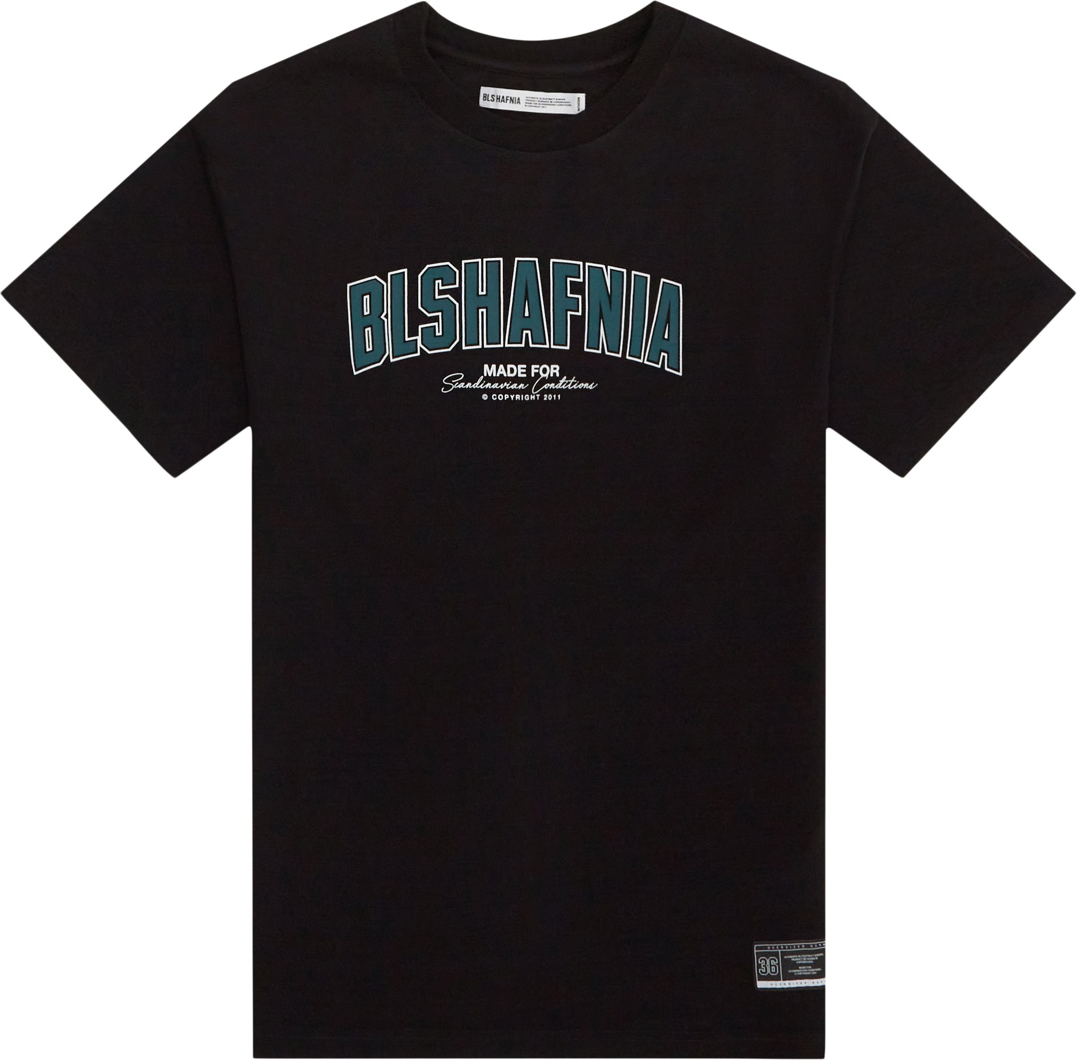 BLS T-shirts BACKSTAGE COLLEGE TEE 202403007 Black