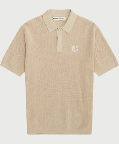 BLS T-shirts WILL KNIT POLO 202403044 Sand