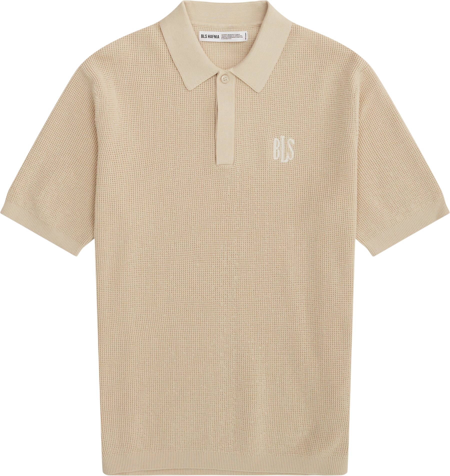 BLS T-shirts WILL KNIT POLO 202403044 Sand