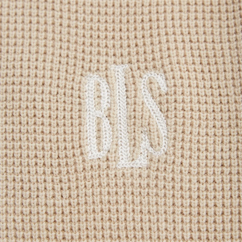BLS Stickat WILLIAM KNIT POLO 202403045 SAND