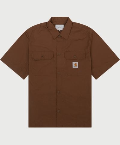 Carhartt WIP Shirts S/S CRAFT SHIRT I033023 Brown