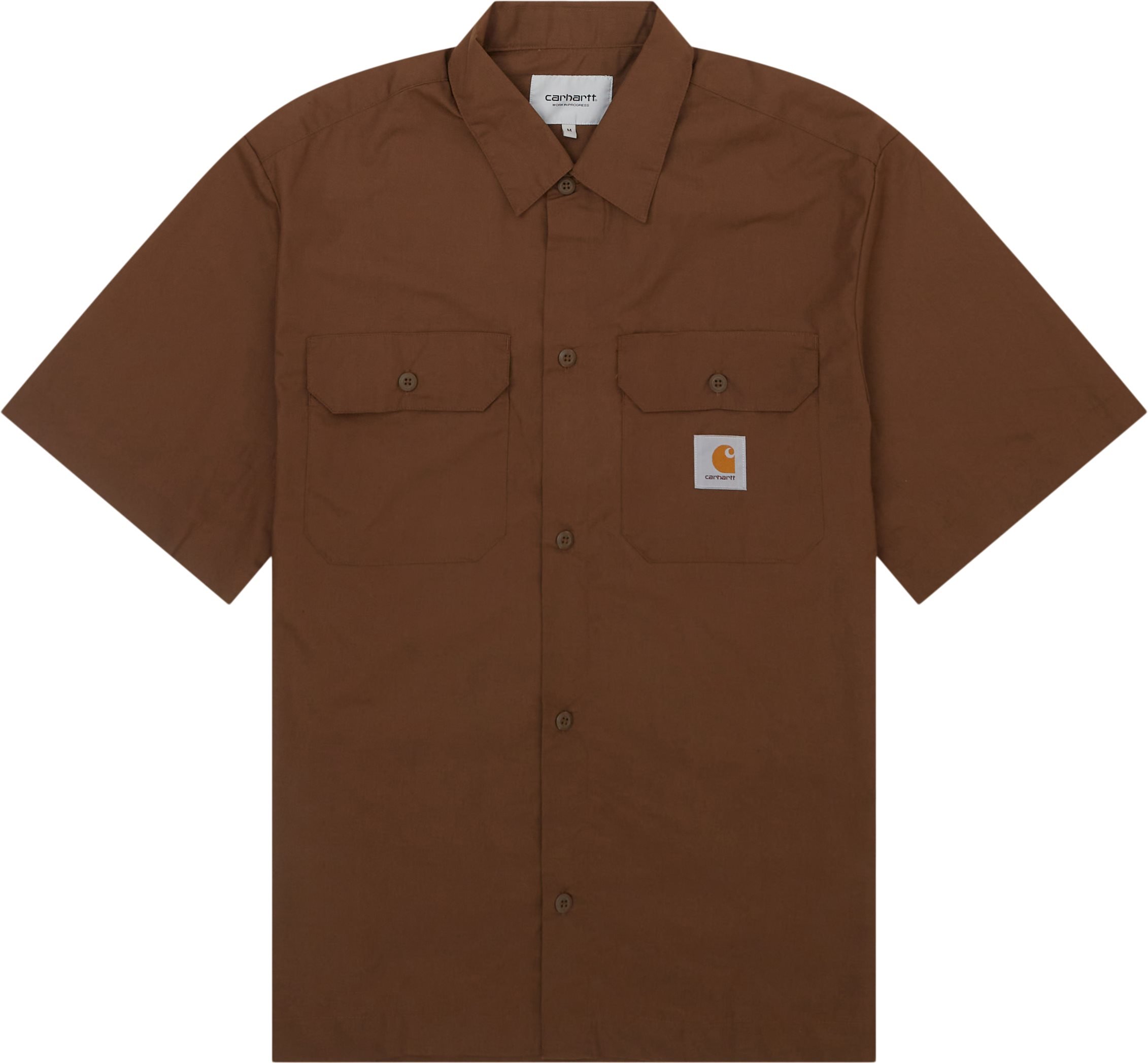 Carhartt WIP Shirts S/S CRAFT SHIRT I033023 Brown