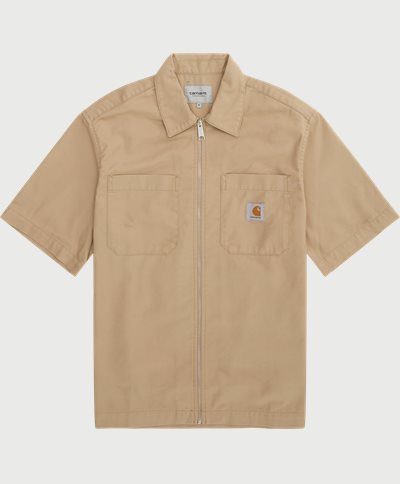 Carhartt WIP Shirts S/S SANDLER SHIRT I033277 Sand