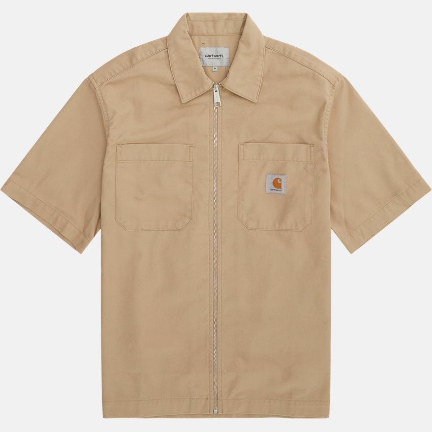 Carhartt WIP Shirts S/S SANDLER SHIRT I033277 SABLE
