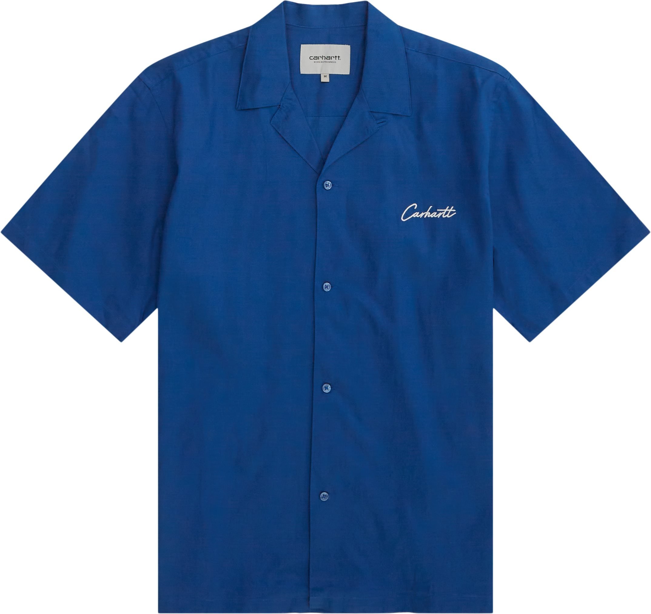 Carhartt WIP Shirts S/S DELAY SHIRT I031465 Blue