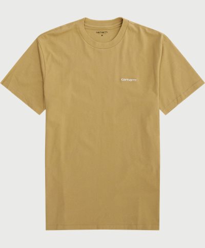 Carhartt WIP T-shirts S/S SCRIPT EMBROIDERY T-SHIRT I030435 Yellow