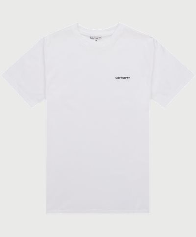 Carhartt WIP T-shirts S/S SCRIPT EMBROIDERY T-SHIRT I030435 Vit