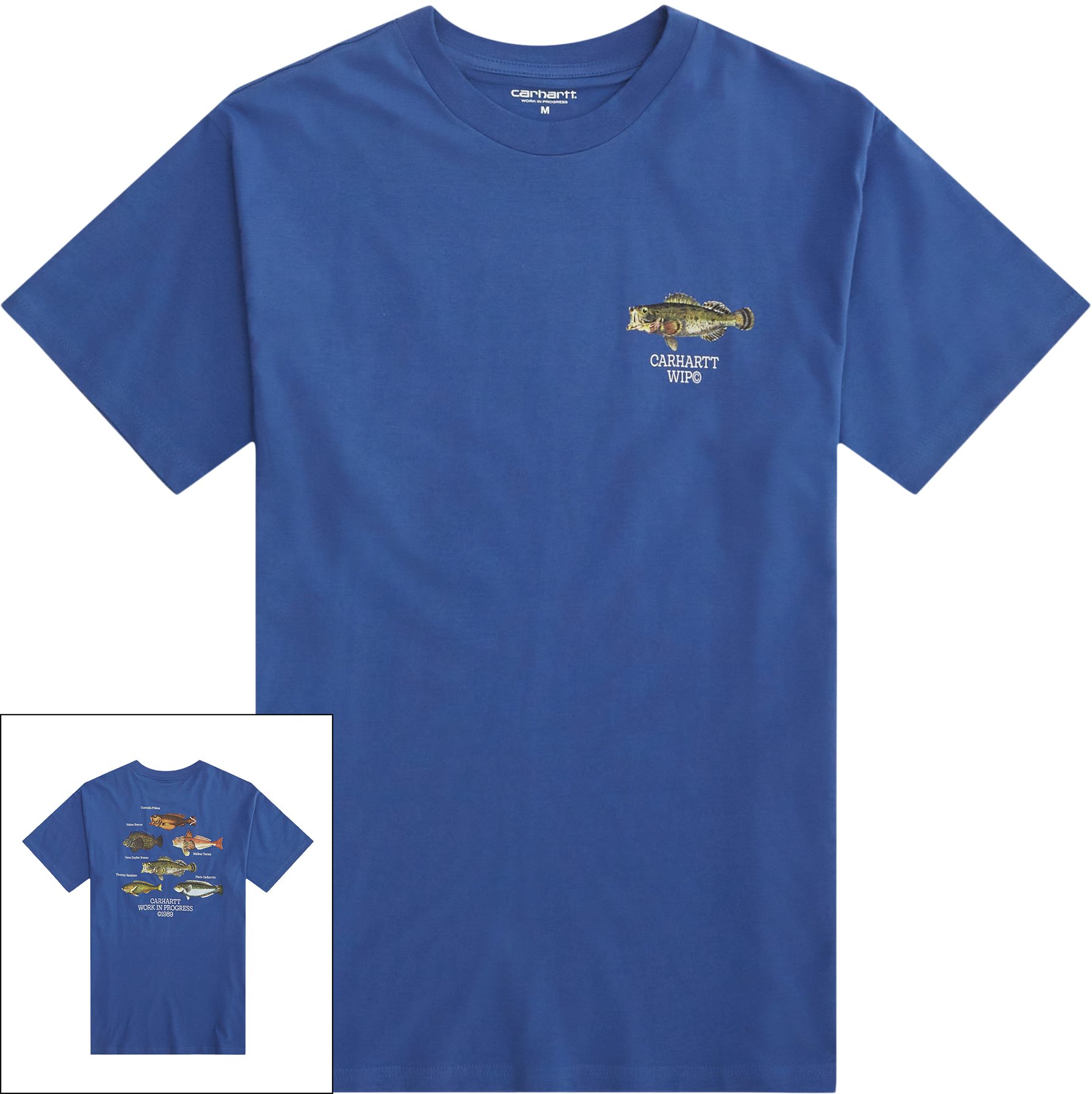 Carhartt WIP T-shirts S/S FISH T-SHIRT I033120 Blå