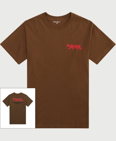 Carhartt WIP T-shirts S/S ROCKY T-SHIRT I033258 Brown