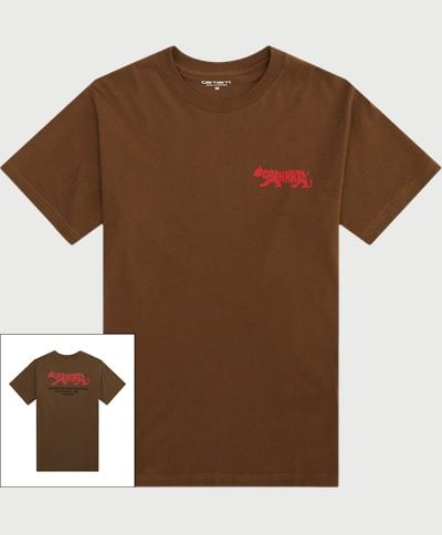 Carhartt WIP T-shirts S/S ROCKY T-SHIRT I033258 Brun