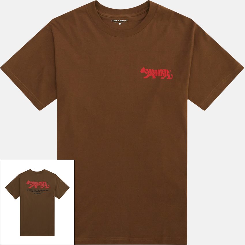 Carhartt WIP T-shirts S/S ROCKY T-SHIRT I033258 LUMBER