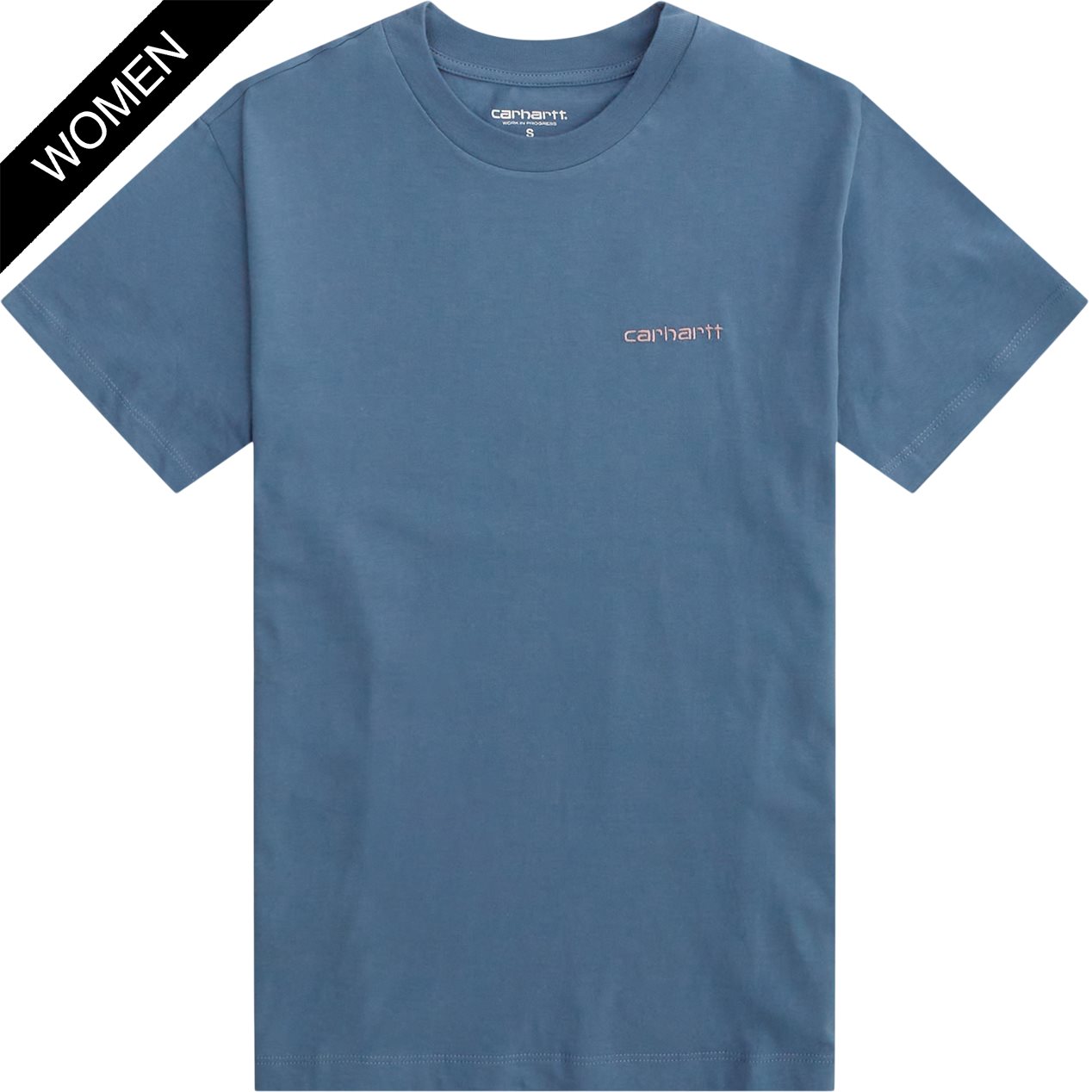 Carhartt WIP Women T-shirts W SS SCRIPT EMBROIDERY T-SHIRT I032293 Blå