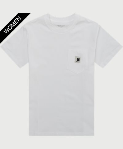 Carhartt WIP Women T-shirts W SS POCKET T-SHIRT I032215 White
