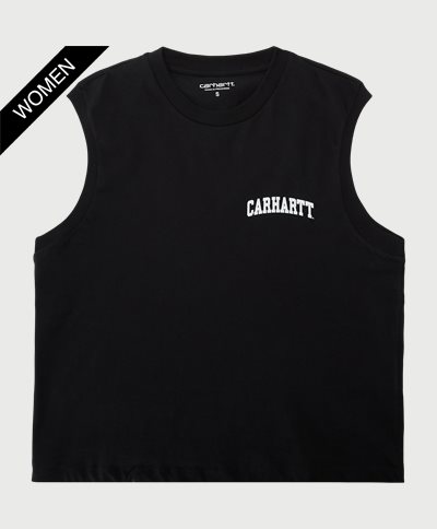 Carhartt WIP Women T-shirts W UNIVERSITY SCRIPT A-SHIRT I033203 Sort