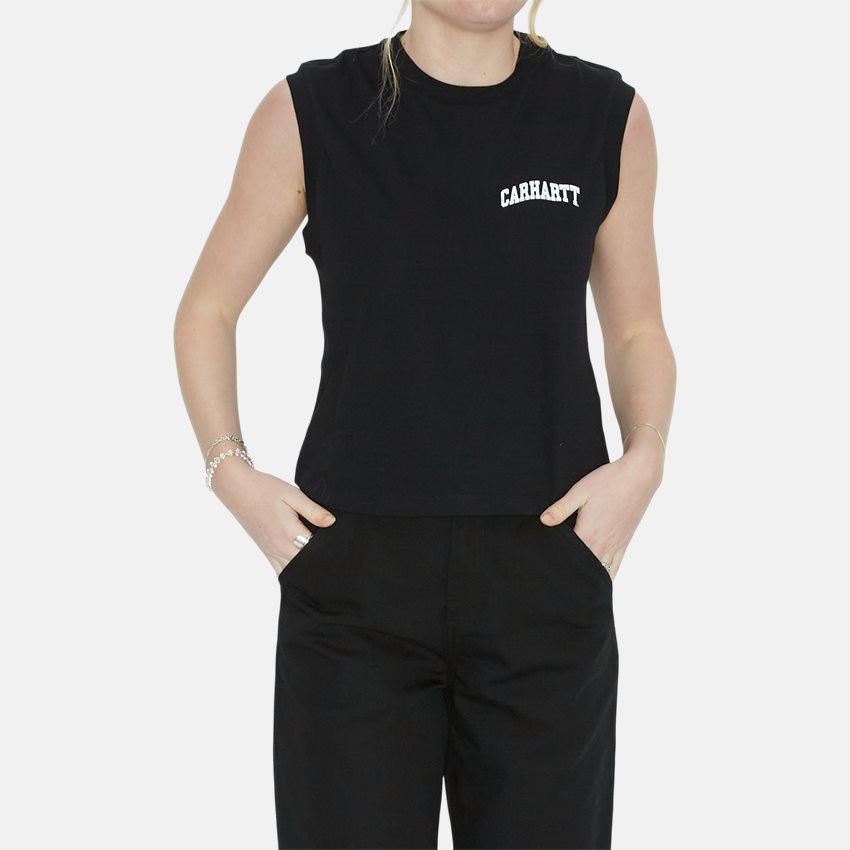 Carhartt WIP Women T-shirts W UNIVERSITY SCRIPT A-SHIRT I033203 BLACK