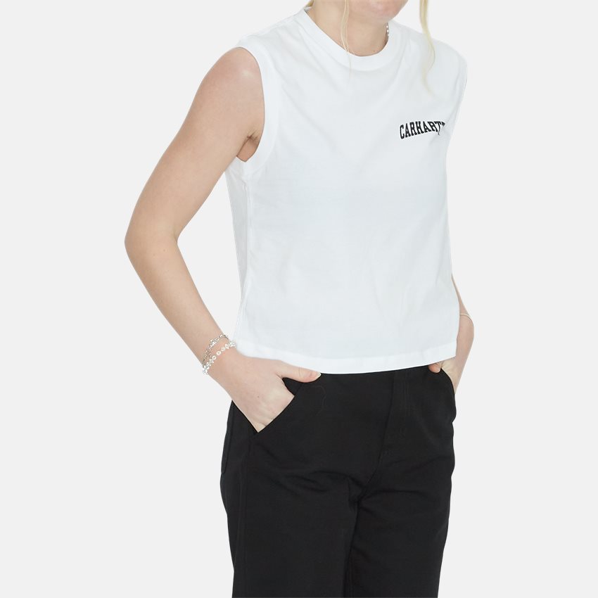 Carhartt WIP Women T-shirts W UNIVERSITY SCRIPT A-SHIRT I033203 WHITE