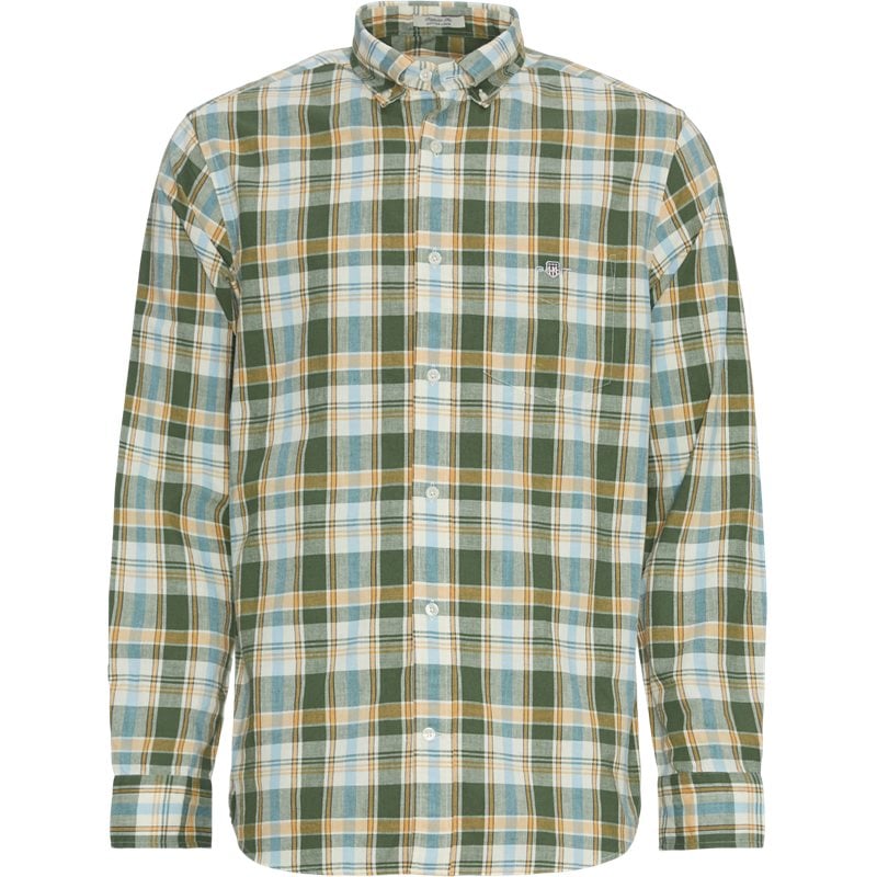 Gant - Regn Cotton Linen Check Skjorte