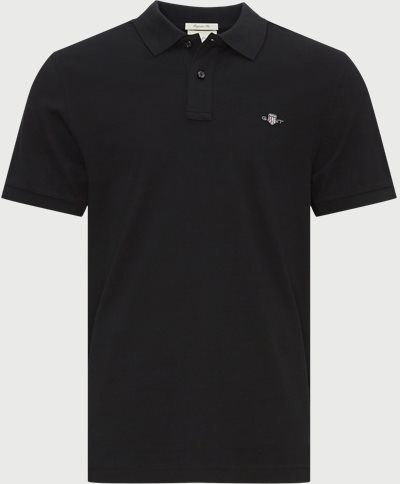 Gant T-shirts REG SHIELD SS PIQUE POLO 2210 Black