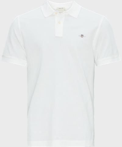 Gant T-shirts REG SHIELD SS PIQUE POLO 2210 2401 Hvid