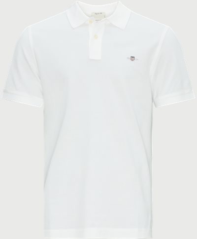 Gant T-shirts REG SHIELD SS PIQUE POLO 2210 2401 Hvid