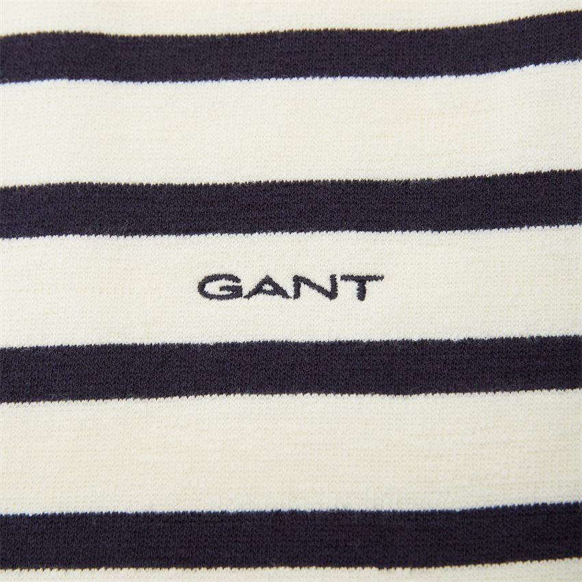 Gant T-shirts STRIPED TEXTURED SS T-SHIRT 2003225 CREAM