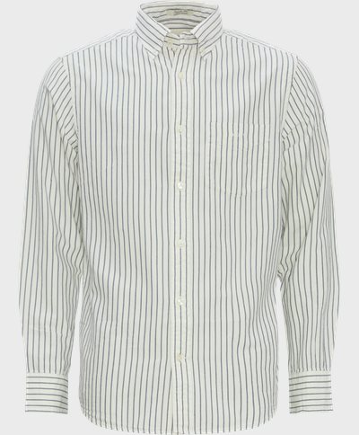 Gant Oxford skjorter REG ARCHIVE OXFORD STRIPE SHIRT 3240013 Hvid