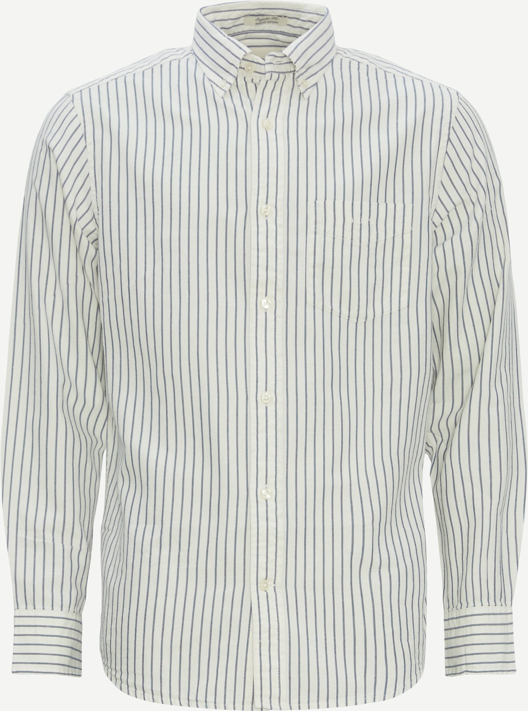 Gant Oxford skjorter REG ARCHIVE OXFORD STRIPE SHIRT 3240013 Hvid