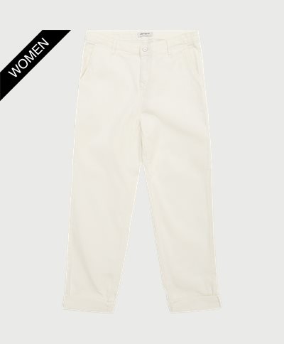 Carhartt WIP Women Trousers W PIERCE PANT I028635.D602 White