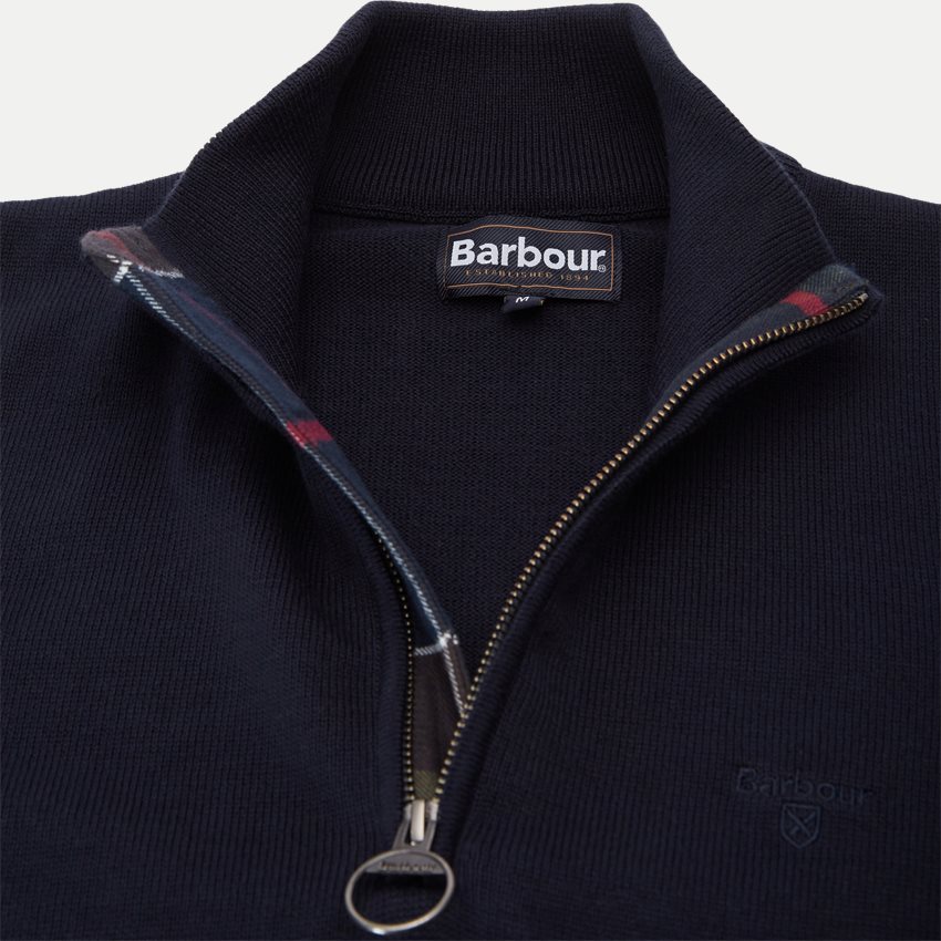 Barbour Knitwear COTTON 1/2 ZIP MKN1074 NAVY