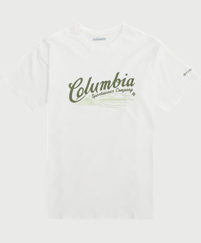 Columbia T-shirts ROCKAWAY RIVER GRAPHIC SS TEE 2022181 White