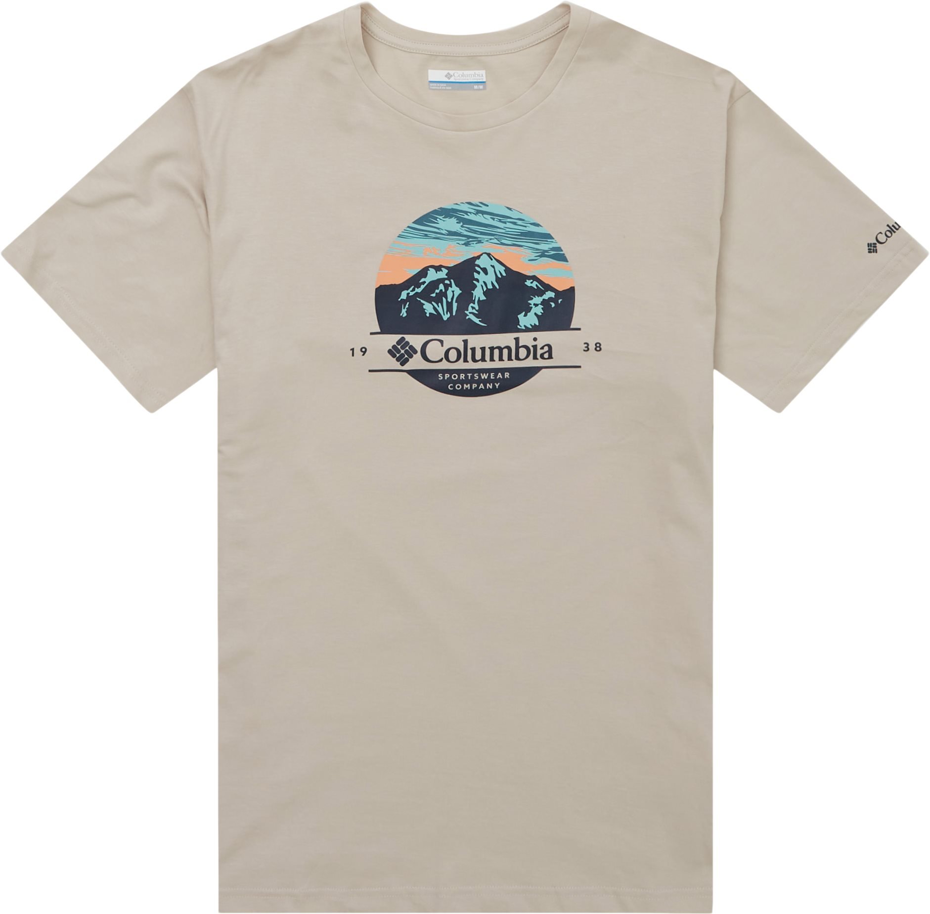 Columbia T-shirts PATH LAKE SCOPED VIEW GRAPHIC TEE 1934814 Sand