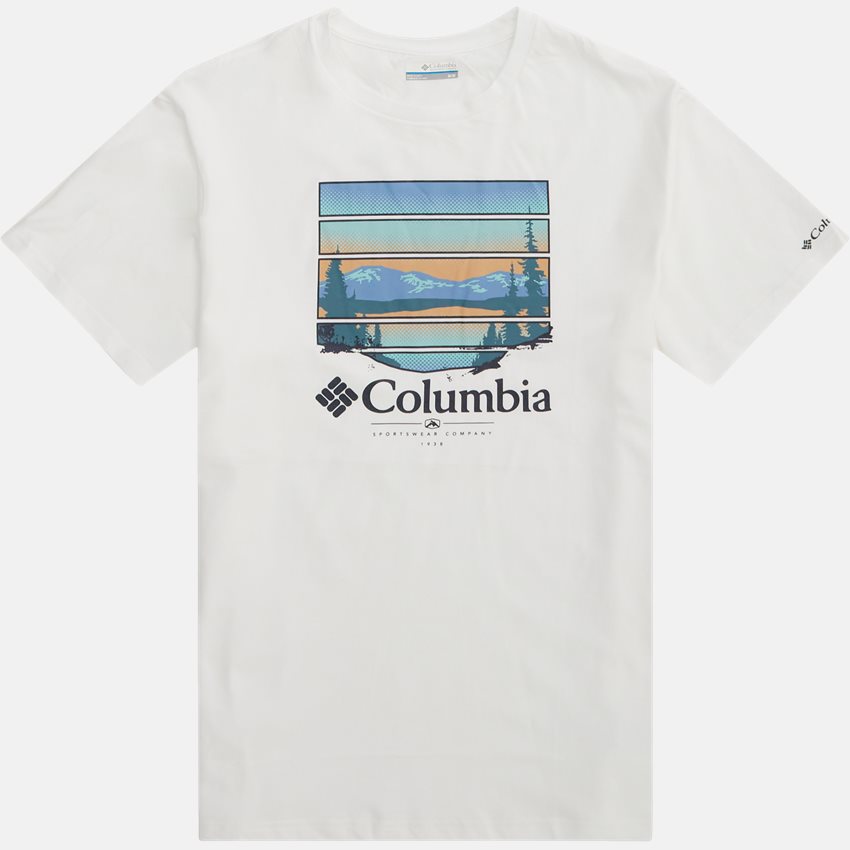 Columbia T-shirts PATH LAKE COLORFUL VISTA CRAPHIC TEE 1934814 HVID