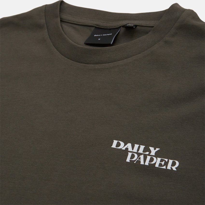 Daily Paper T-shirts HAND IN HAND SS T-SHIRT 2411102 OLIVEN