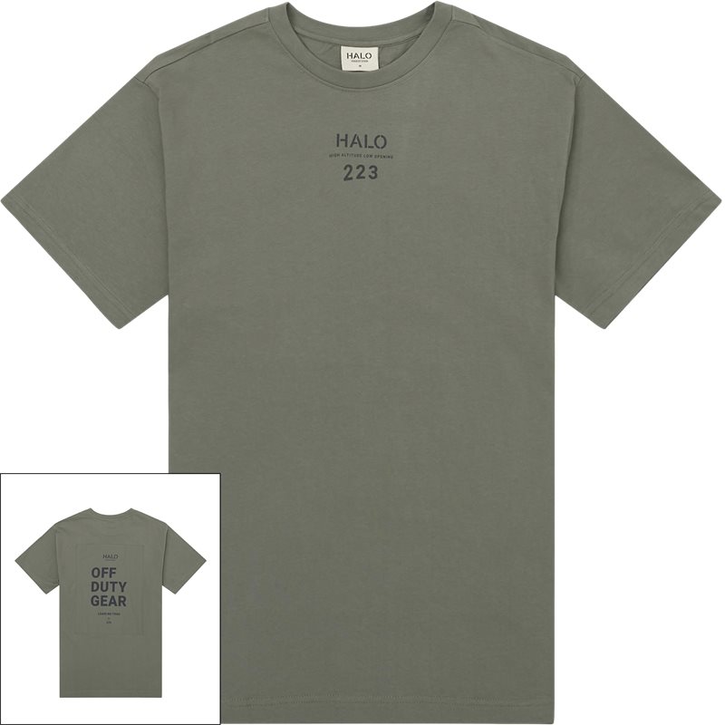 Se Halo Patch Graphic 610491 T-shirt Agave Green hos qUINT.dk