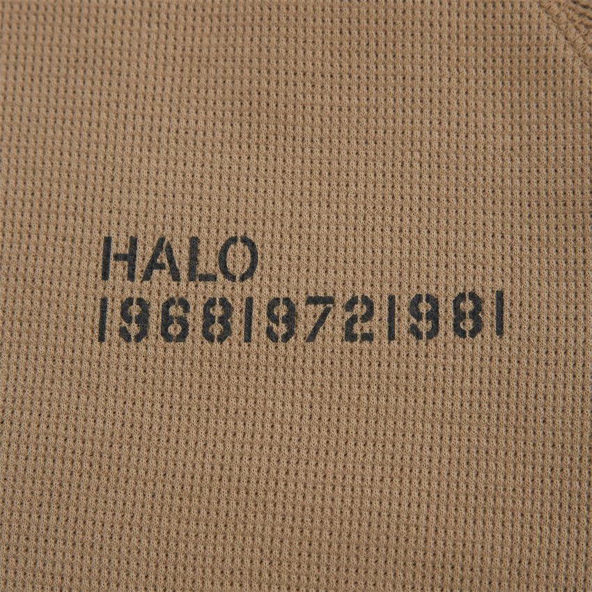 HALO T-shirts WAFFLE T-SHIRT 610495 CHINCHILLA