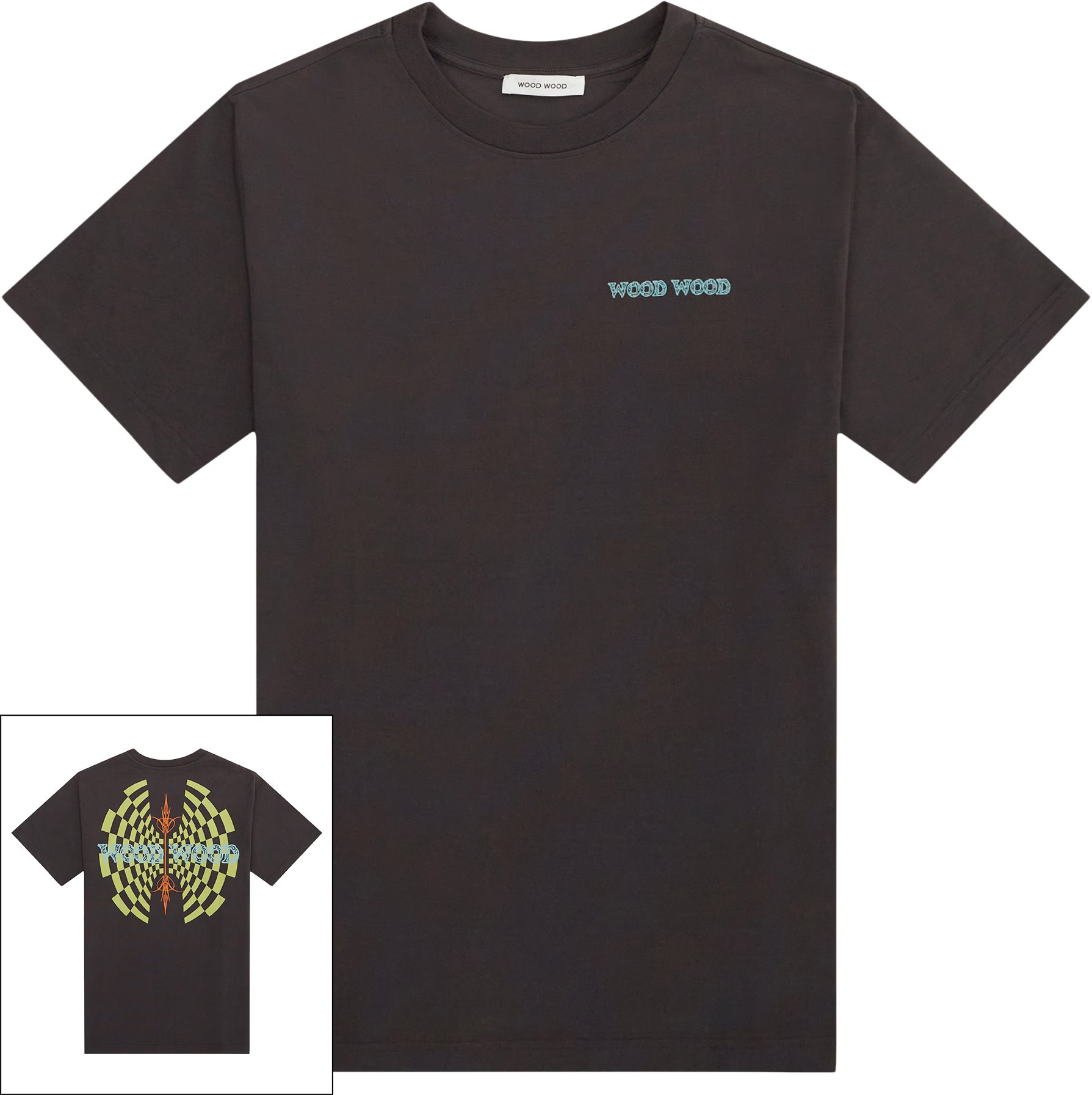 WOOD WOOD T-shirts HAIDER TRIBE TEE 12415705-2507 Grey