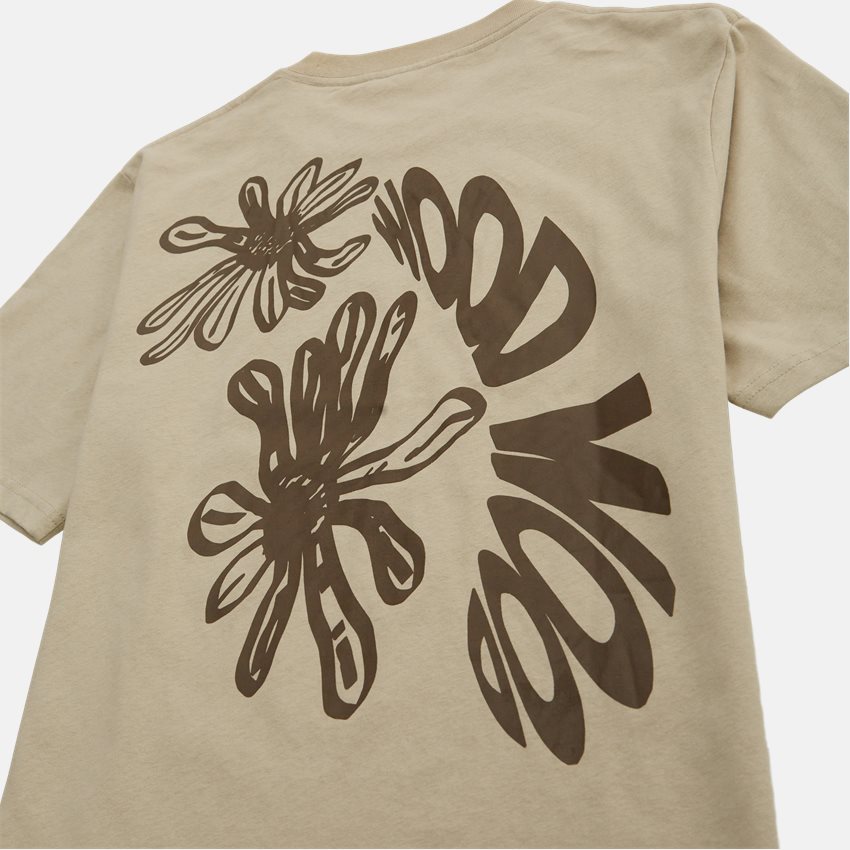 WOOD WOOD T-shirts BOBBY FLOWERS TEE 12415706-2447 SAND