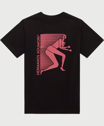Hermanos Koumori T-shirts  AZTLAN TEE Black