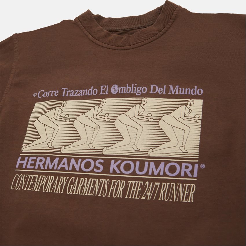 Hermanos Koumori T-shirts OMBLIGO LS BRUN