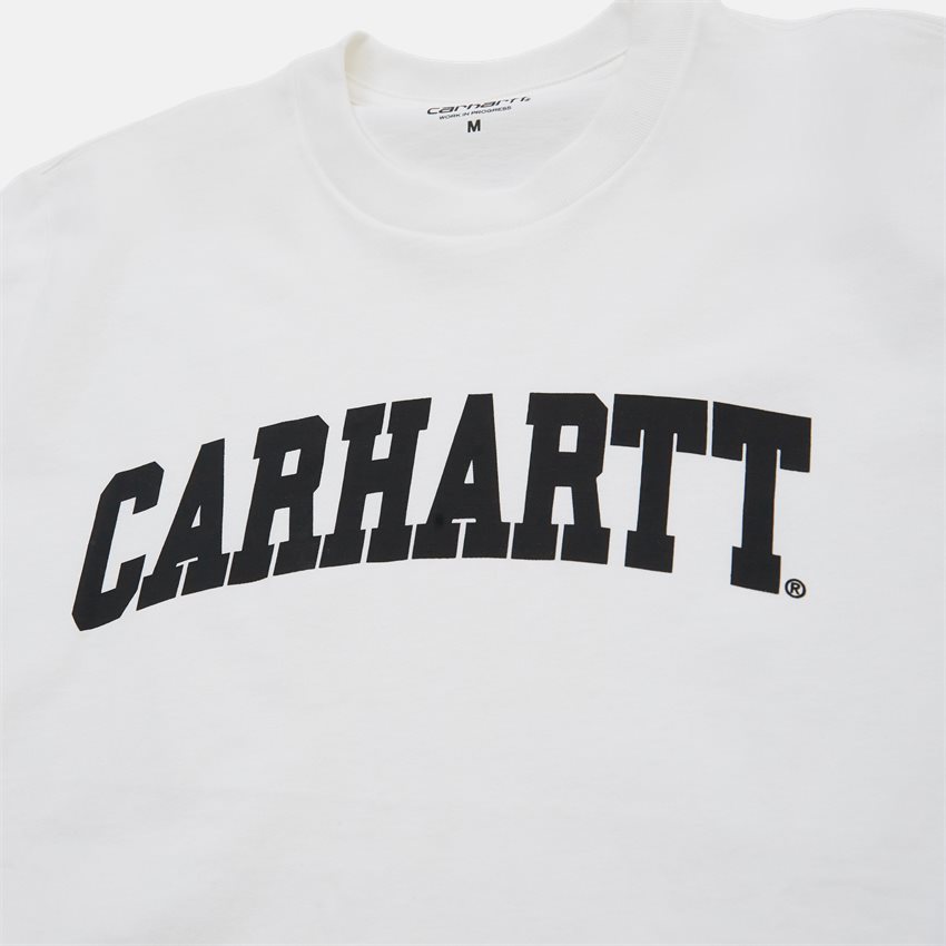Carhartt WIP T-shirts S/S UNIVERSITY T-SHIRT I028990 HVID/SORT