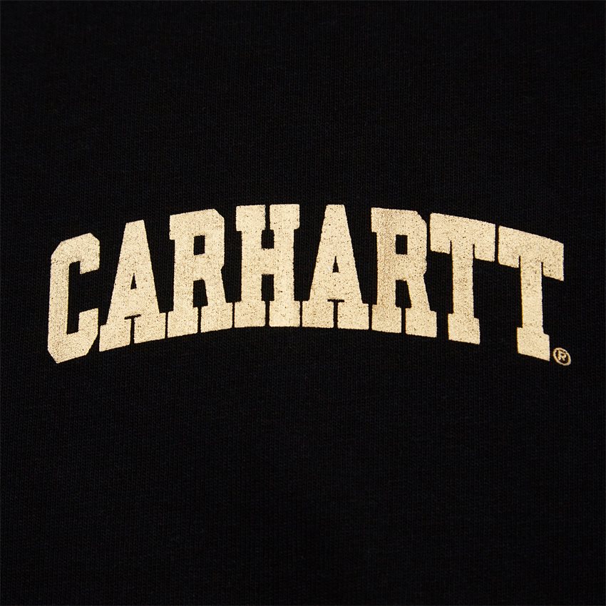 Carhartt WIP T-shirts S/S UNIVERSITY SCRIPT T-SHIRT I028991 BLACK/GOLD