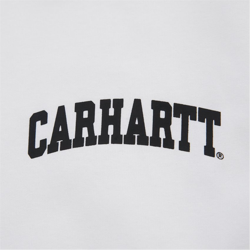 Carhartt WIP T-shirts S/S UNIVERSITY SCRIPT T-SHIRT I028991 WHITE/BLACK