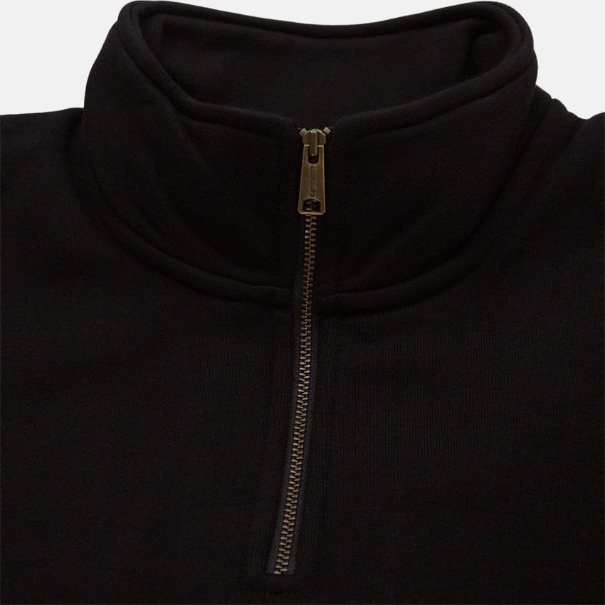 Carhartt WIP Sweatshirts CHASE NECK ZIP I027038 BLACK/GOLD