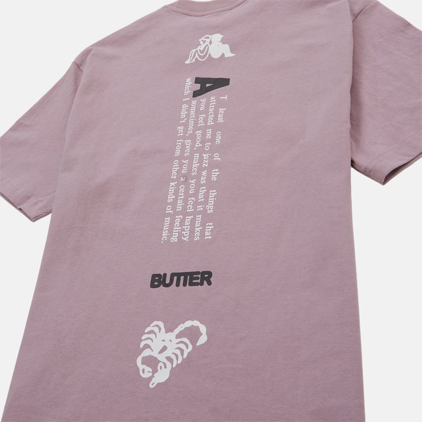 Butter Goods T-shirts CERTAIN FEELING TEE LILLA